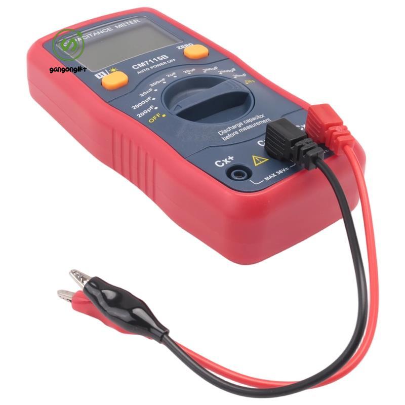 [gangong1kr]CM7115B Capacitance Meter มัลติมิเตอร์แบบดิจิตอลเครื่องมือวัดจอแสดงผล LCD,CM-7115A อัพเก