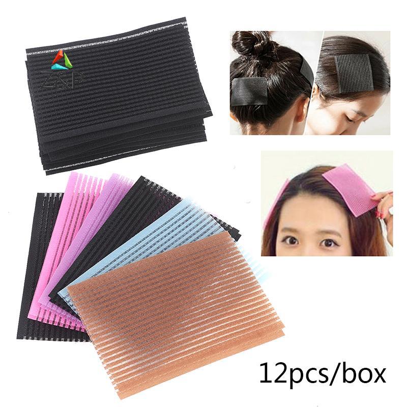 Z&P 12 ชิ้นผม Pad สติกเกอร์ผมคลิป Bang Fixed Seamless Paste โพสต์ Fringe COD