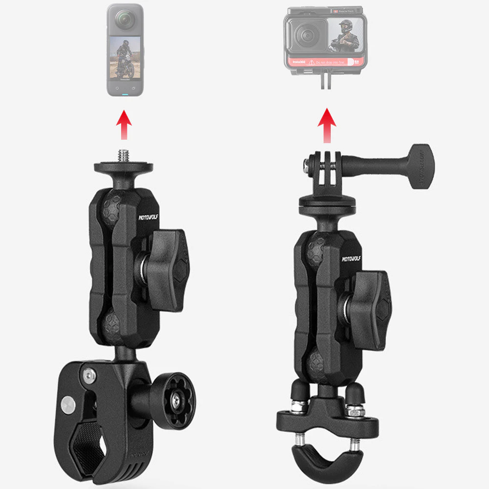 ที่ยึดกล้องสำหรับติดมอเตอร์ไซค์ MOTOWOLF MDL3532 ขายึดกล้อง action camera อลูมิเนียมอัลลอย ที่ยึดกล้องติดรถยนต์ ปรับได้ thumbnail 10