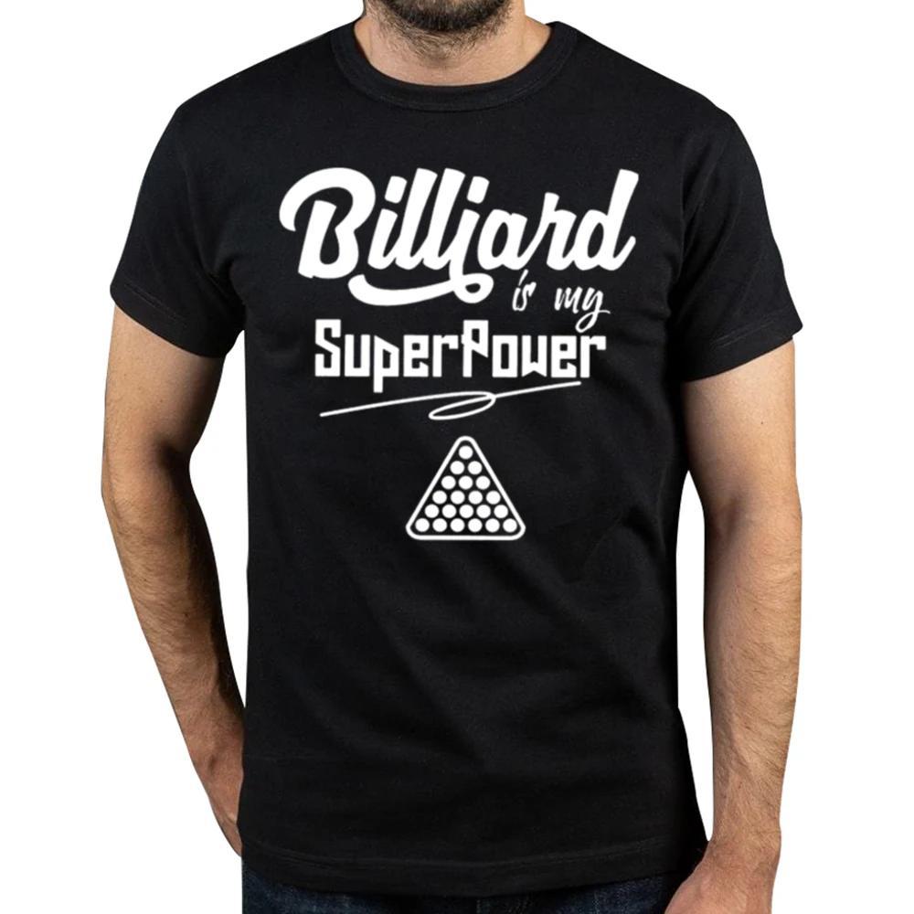 S-5XL Billiard Snooker Games Newest T Shirt for Men Player Pure Cotton T Shirt Hip Hop Birthday Gift