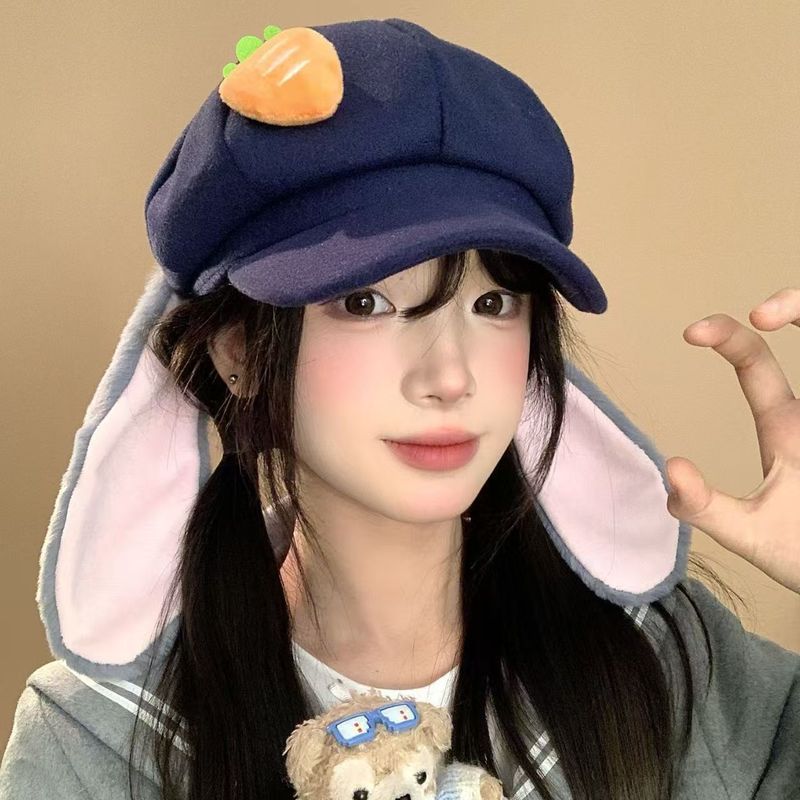 Animal City สินค้า cos Beret หมวก Fox Nick กระต่าย Judy หมวกแปดเหลี่ยมน่ารักตุ๊กตา Face-ดูจิตรกรน้อยหมวกอินเทรนด์ - รูปที่ 6