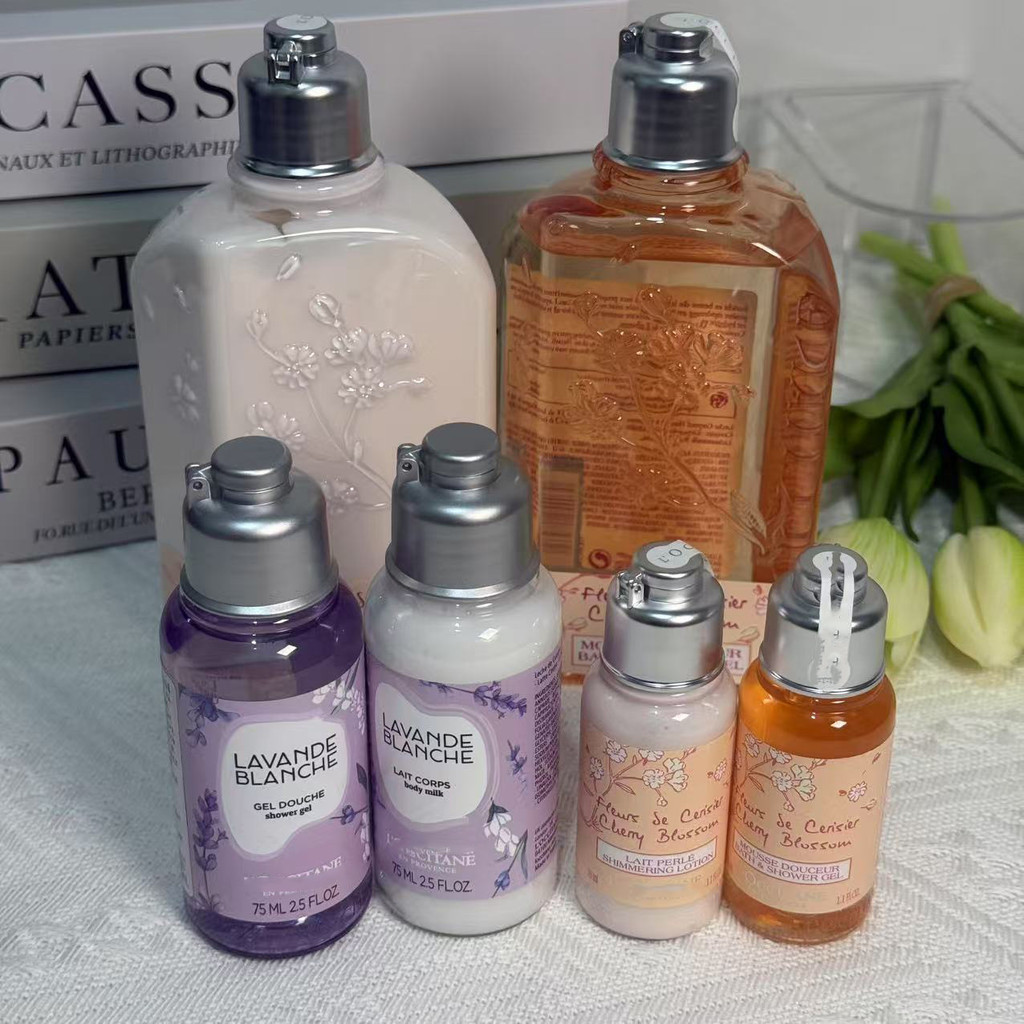 LOccit Body Lotion Body Lotion Travel Set ตัวอย่าง Moisturizing Moisturizing กลิ่นหอมติดทนนาน 35ml ตัวอย่าง Body Lotion z1.05