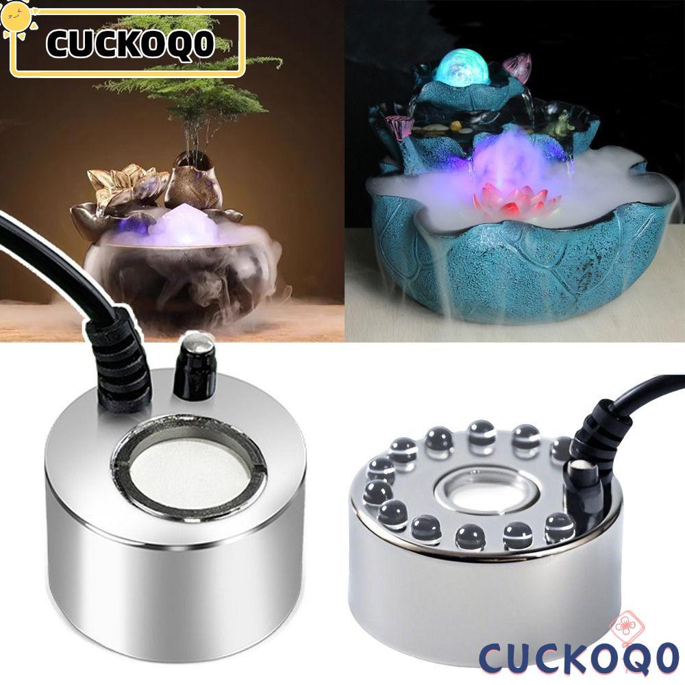 CUCKOQ0 Ultrasonic Fogger, 24v Transformer Nebulizer ภูมิทัศน์ Mist Maker,ทนทานในร่มภูมิทัศน์อัลตราโซนิก Atomizing หัวที่มีสีสันบอนไซปั๊มน้ํา Rockery