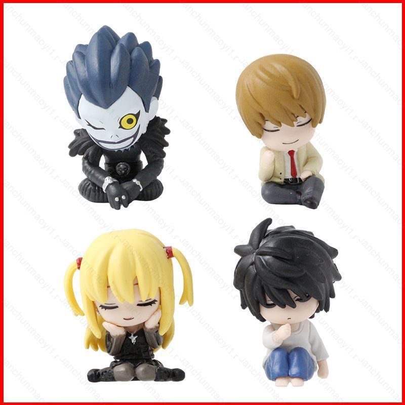 DC1 4 ชิ้น Death Note Ryuk Light Yagami Misa Amane Lawliet Chibi Action Figure เครื่องประดับ