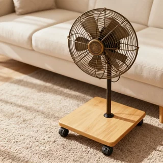 COD ฐานล้อเลื่อน ล้อหมุน 360° เคลื่อนย้ายสะดวก รับน้ำหนัก 50 กก. ขนาด 35x40 ซม. สำหรับพัดลม