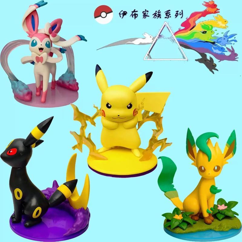 Pokémon Pokémon Fairy Eevee Moon Eevee Leaf Eevee Pikachu ตุ๊กตาเครื่องประดับรูปโปเกมอน