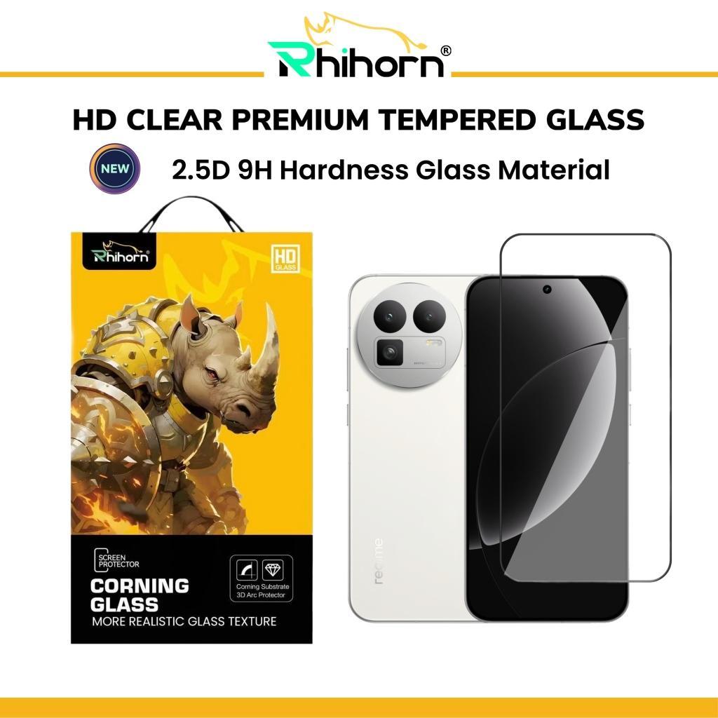 กระจกนิรภัย Rhihorn 2.5D 9H สําหรับตัวป้องกันหน้าจอ Realme GT 8 Pro