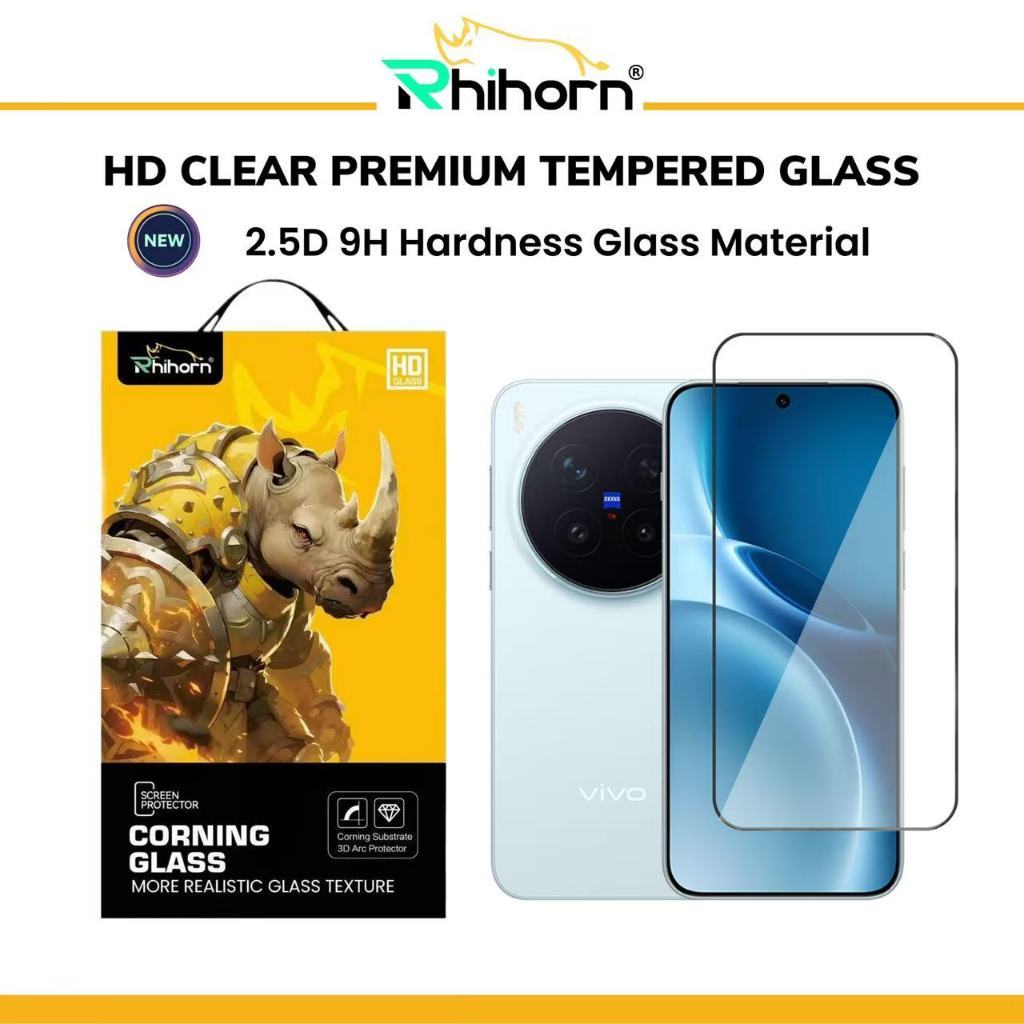 Rhihorn 2.5D 9H กระจกนิรภัยสําหรับ Vivo X300 FE X300 Ultra X300 X300 Pro ป้องกันหน้าจอ