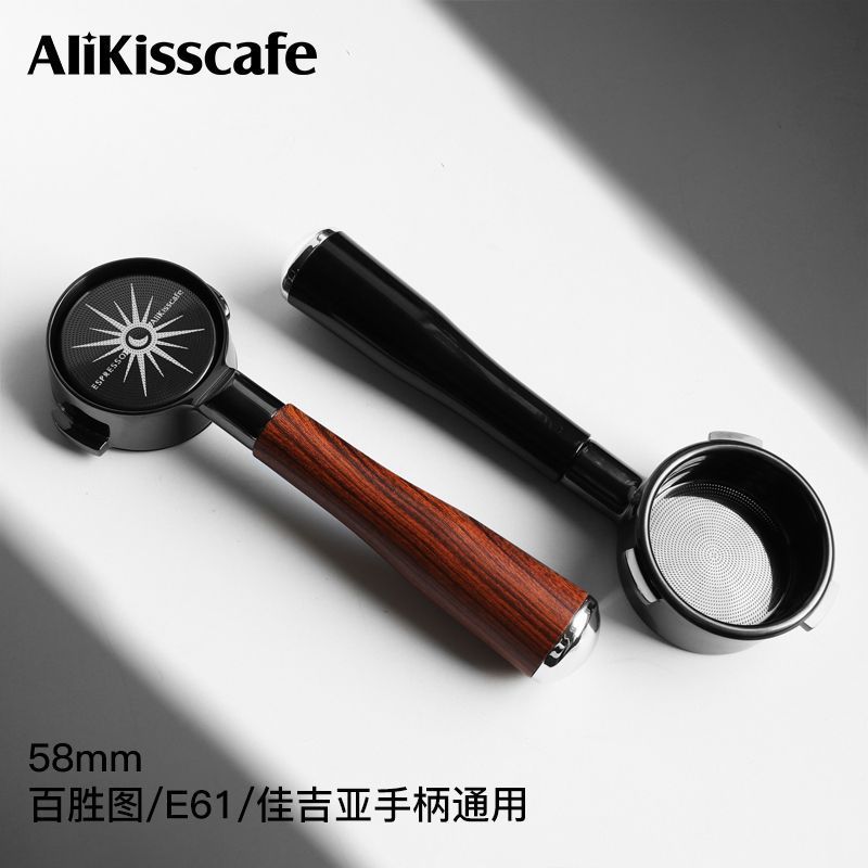 คลังสินค้าพร้อม 58 มม. Coffee Bottomless Handle 100 Victory Picture E61 Jiajiya Italian Machine Univ