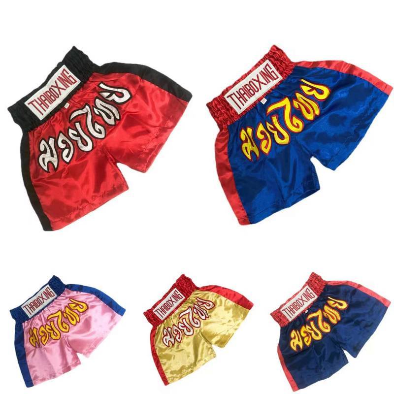 Boxing Embroidery Muay Thai Shorts Children Sanda Fight Adult Training Boxing Shorts OIxg