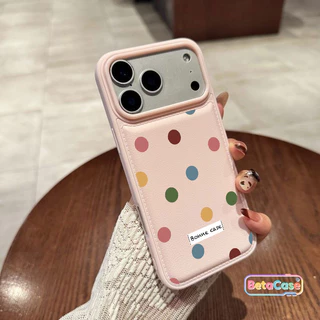 เคส iPhone 17 16 15 14 13 12 11Pro Max Phone Case เคสโทรศัพท์ลายจุดใหญ่สีสด สินค้าใหม่ล่าสุดดีไซน์หวานฉ่ำ