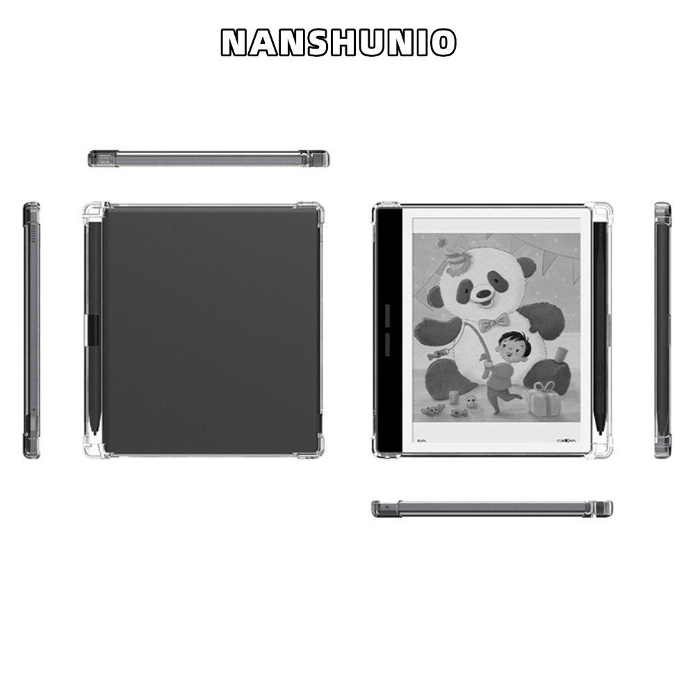 NANSHUNO E-Reader, ฝาครอบป้องกันถุงลมป้องกันการล่มสลาย, เคสด้านหลังโปร่งใส TPU กันกระแทกสําหรับ Bigm