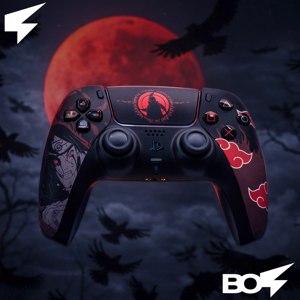 Uchiha Itachi Theme PS5 Handle Replacement Shell PS5 Handle Shell PS5 Handle Accessories Limited Han