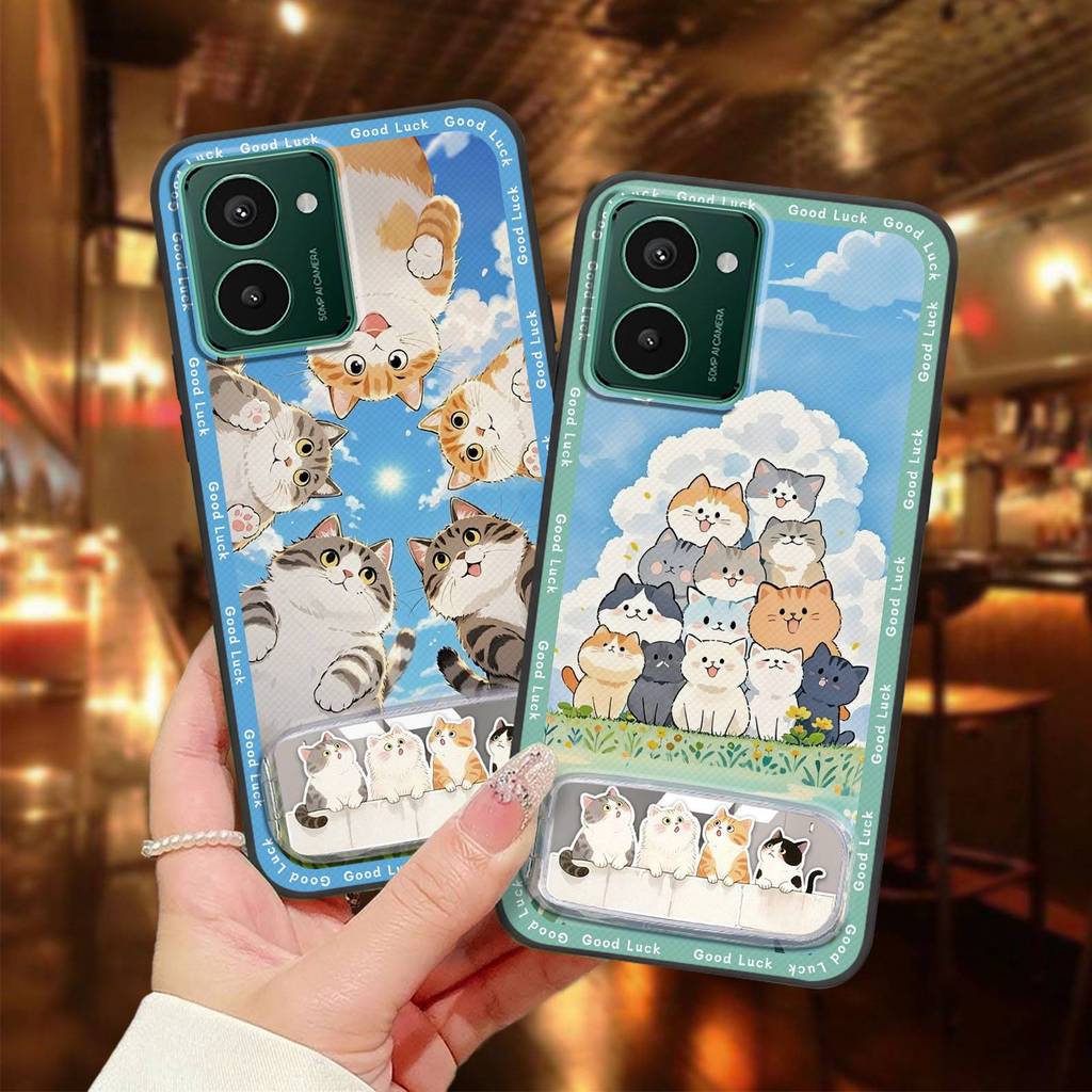 แพทช์ผ้าแต่งหน้ากระจกเคสโทรศัพท์สําหรับ Nokia HMD Pulse/Pulse +/Pulse Pro 3D ทนทาน Dirt-resistant สา