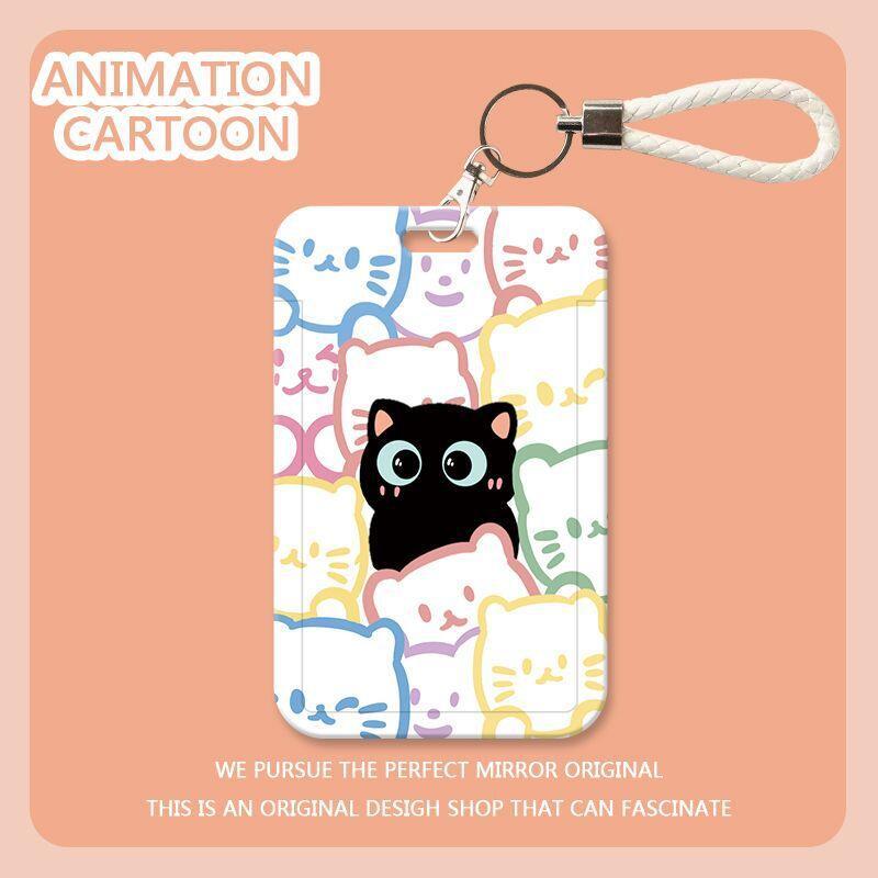 เคสลายลูกแมวน้อยหลายแบบ มีสายคล้องให้เลือก เคสบัตรเข้า-ออก รถเมล์ บัตรพนักงาน 🐾✨