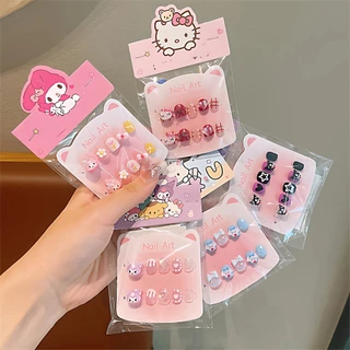 OKK Life Stop(A1745)*พร้อมส่งในไทย*ชุดเล็บปลอมเด็กลายการ์ตูนน่ารัก มีกาวให้ในตัว