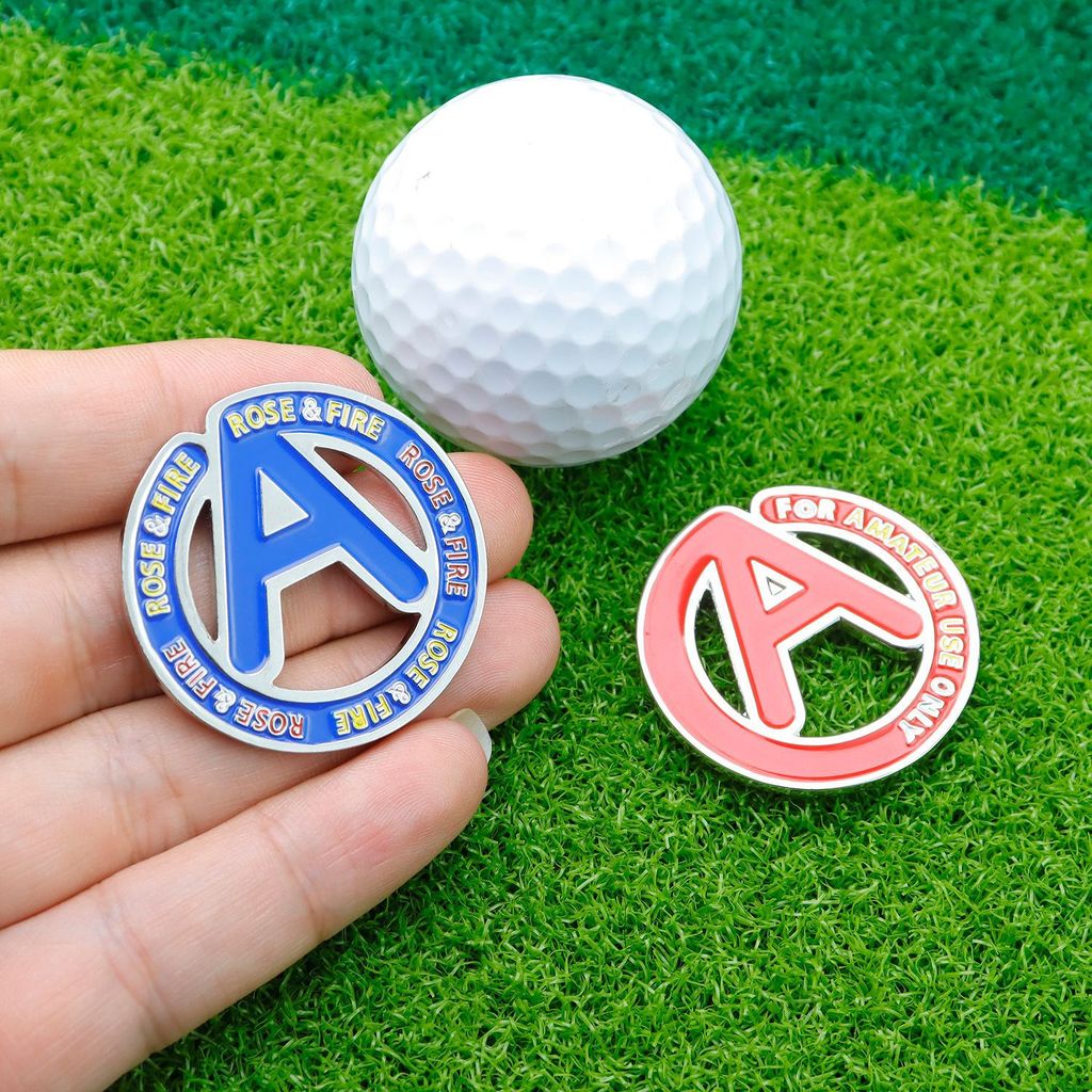 【Japan】 One Piece Golf Hat Clip Metal Magnetic Mark Green Ball Supplies