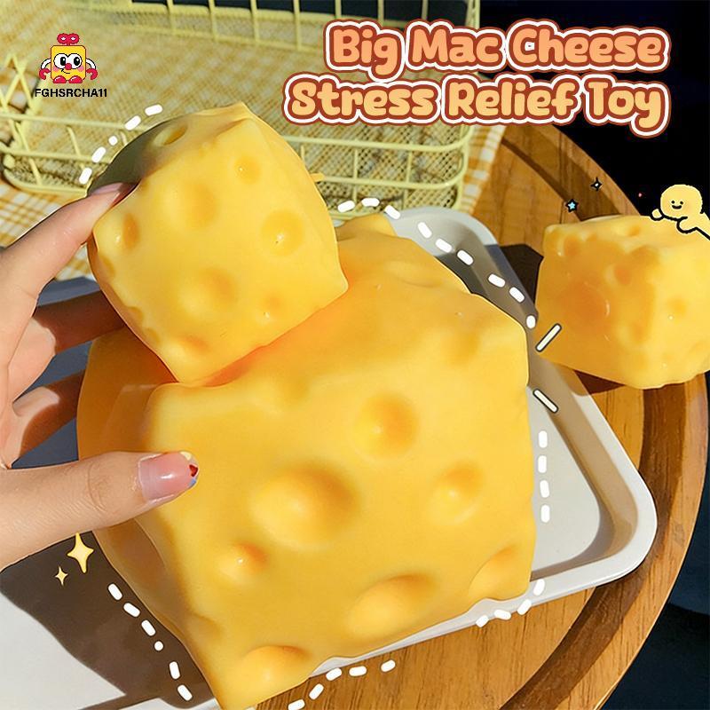 🔥ของเล่นบีบสกุชชี่🔥FG Giant Cheese Squishy Fidget ของเล่นขนาดใหญ่พิเศษเล่นของเล่นอาหารสําหรับเด็กความเครียดความวิตกกังวลบรรเทาห้องเรียน Party Favor HS