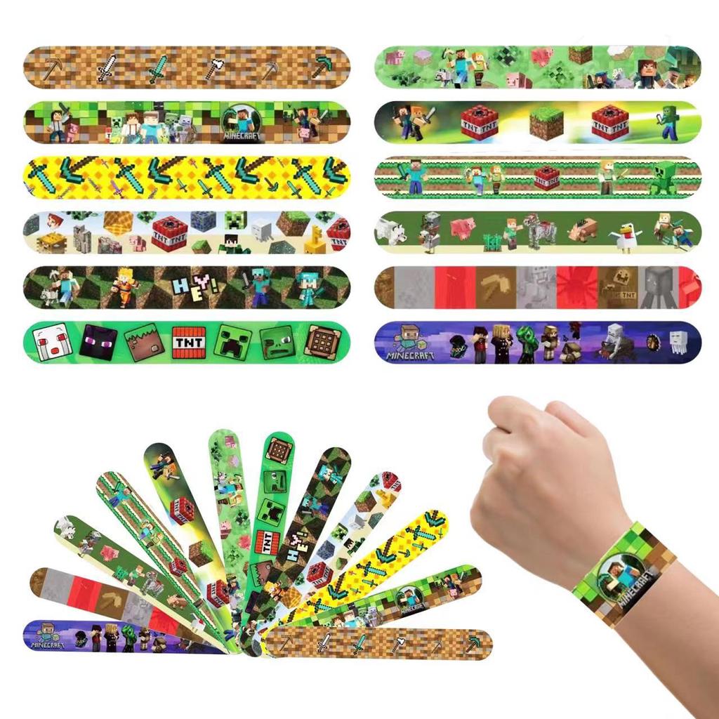 Minecraft Adventure Circle Square Game Construction Bracelet Children Clap Bracelet 4.8