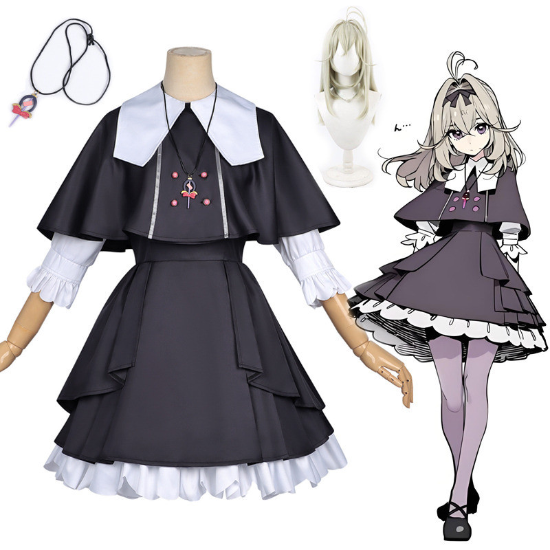 ชุดคอสเพลย์ Star Detective Precure Ruruka Moria สีดำทุกวัน อุปกรณ์เสริมสำหรับการแสดงบนเวทีและเกมอะนิเมะ