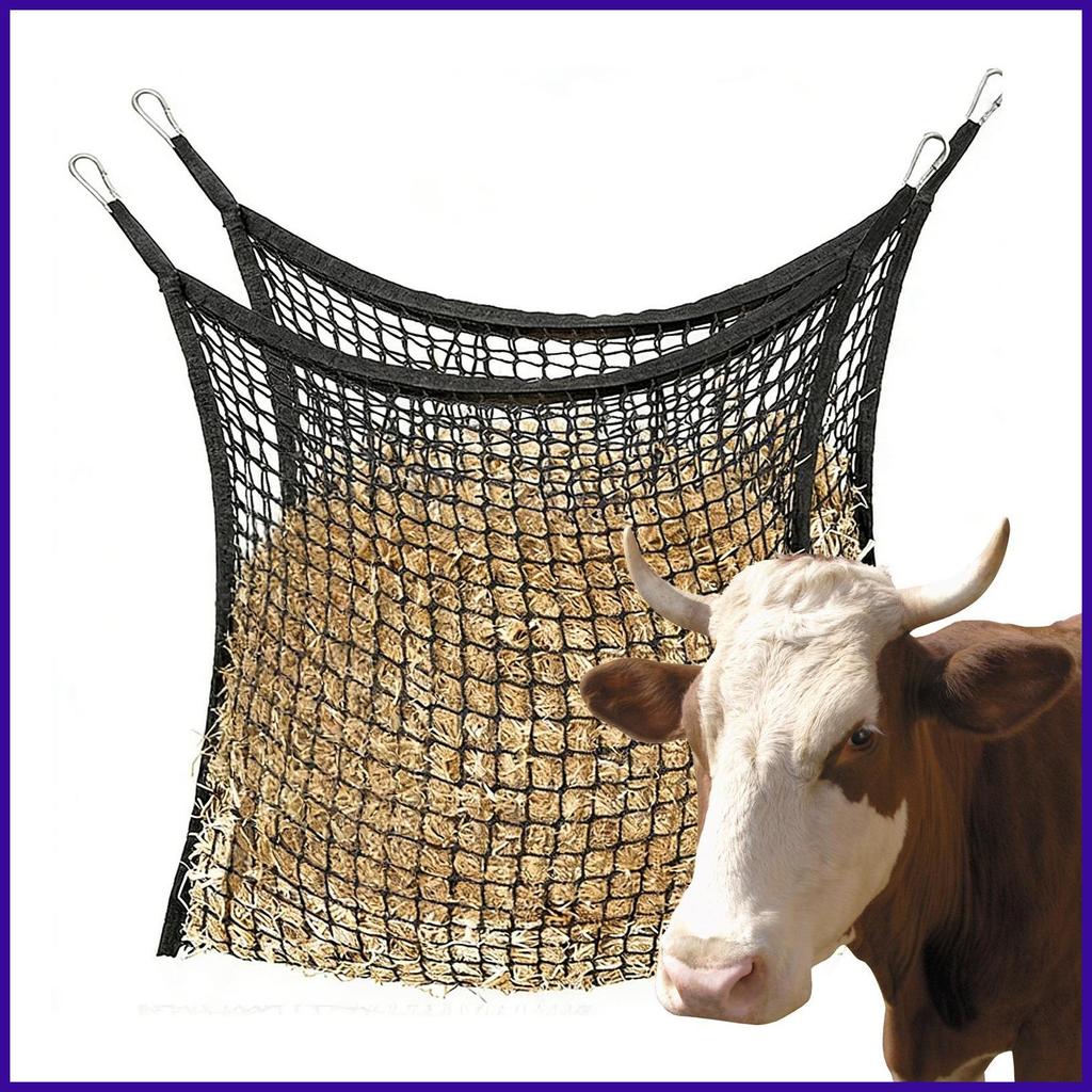 Hay Feeder สําหรับแพะ Weatherproof ความจุขนาดใหญ่กระเป๋า Hay กระเป๋าสําหรับ Horses Feeding สําหรับปศ