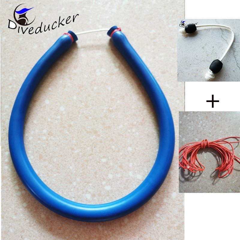 3*16mm/2.5x16mm 40cm rubber band sling Latex tube for Spearfishing gun accessory Blue red with wishb
