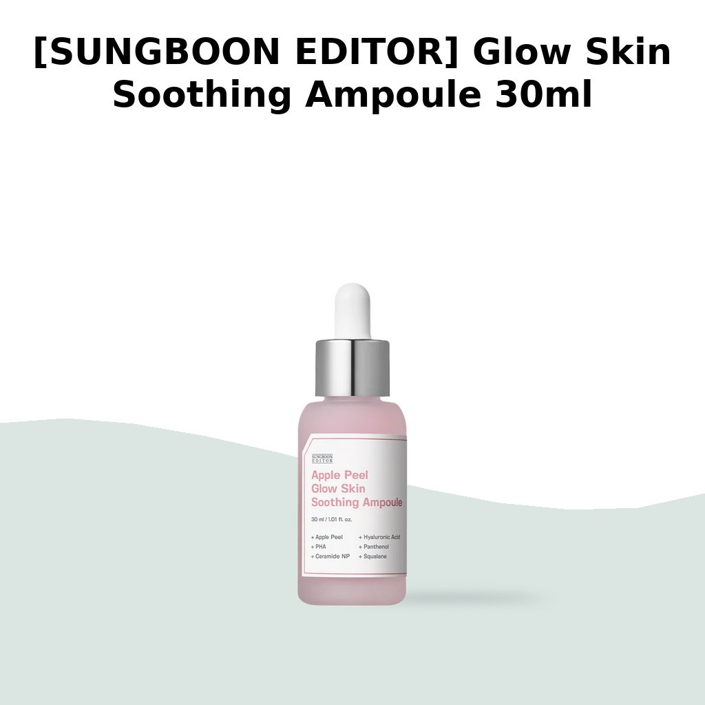 [SUNGBOON EDITOR] Glow Skin Soothing Ampoule 30ml / Korean Ampoule / Glow Skin Effect / ของแท้ 100% 
