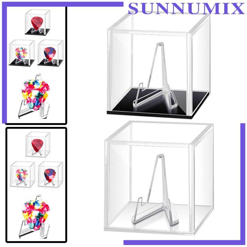 [Sunnimix] Guitar Pick Display Box Acrylic Guitar Pick Display Case Transparent Guitar Pick Holder C