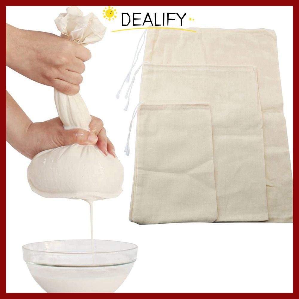 จัดส่งจากประเทศไทยผ้าชีสDEALIFY, ความเครียดถุงชงเย็นกรองถุงกรอง, ชาโยเกิร์ตกาแฟนํามาใช้ใหม่ถุงนมถั่วแบบพกพา
