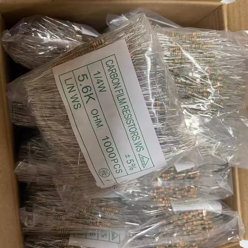 [1000PCS] 1/4w 5% 0.25W ตัวต้านทานฟิล์มคาร์บอน 110R 75R 4.7 1.1K 68K 510K 100R 36K 22R 360K 910K 100