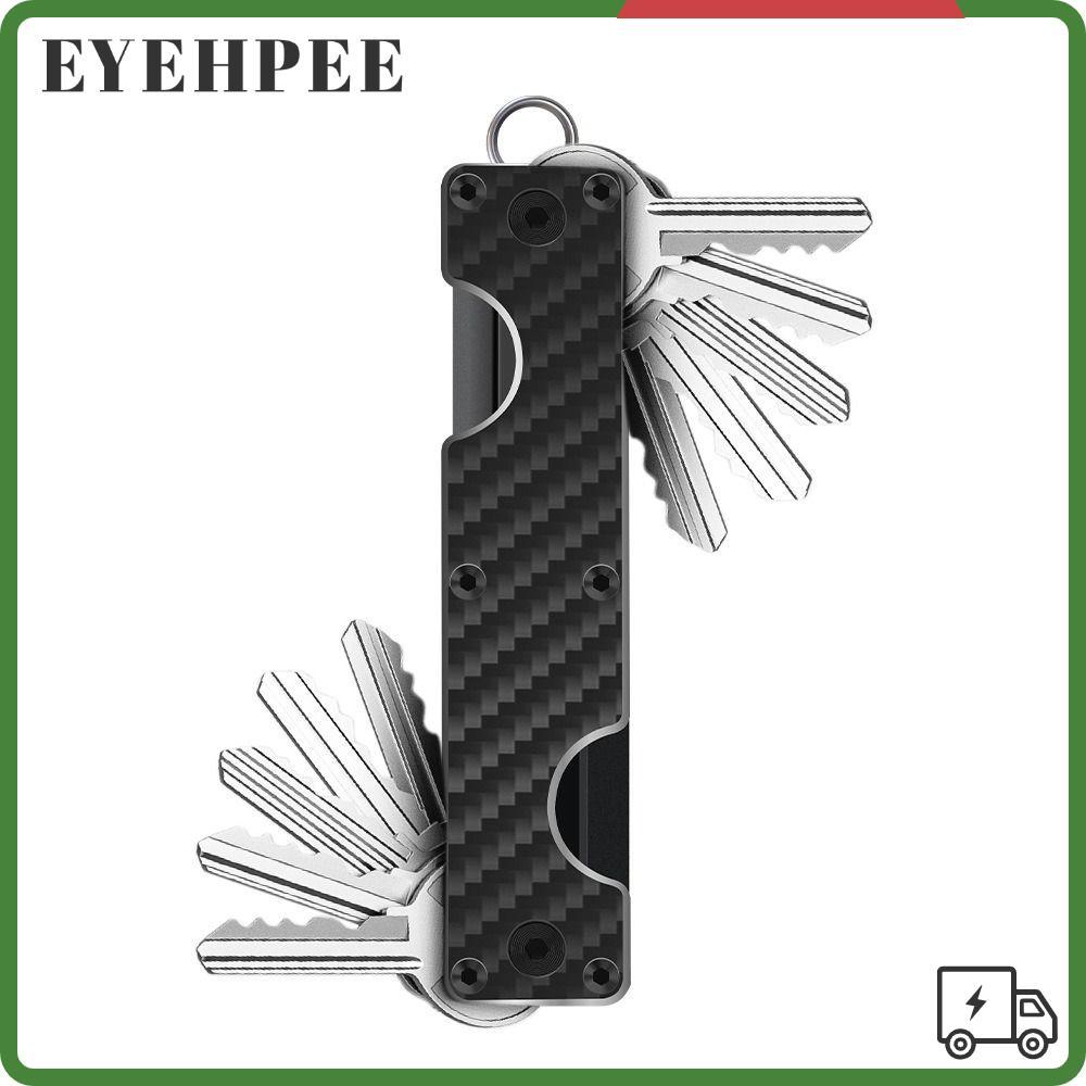 SERENDI Key Organizer, Aluminium Alloy Compact Key Holder, Metal Minimalist Holding 2-6 Keys Keys Ba