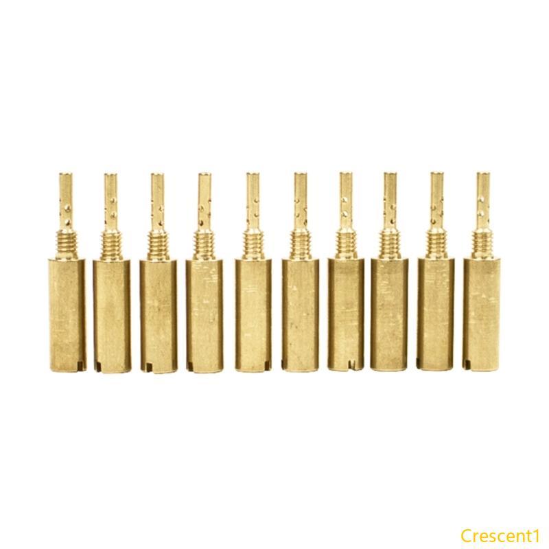 Crescent1 10x รถจักรยานยนต์ทองเหลือง Carb Jet สําหรับ N424-22 คาร์บูเรเตอร์ Slow Jet