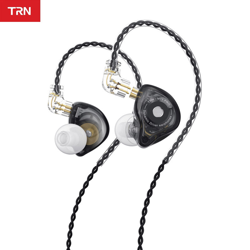TRN MT1 PRO 2 HiFI หูฟังชนิดใส่ในหูมืออาชีพหูฟังชนิดใส่ในหูแบบไดนามิกพร้อมสาย 2PIN
