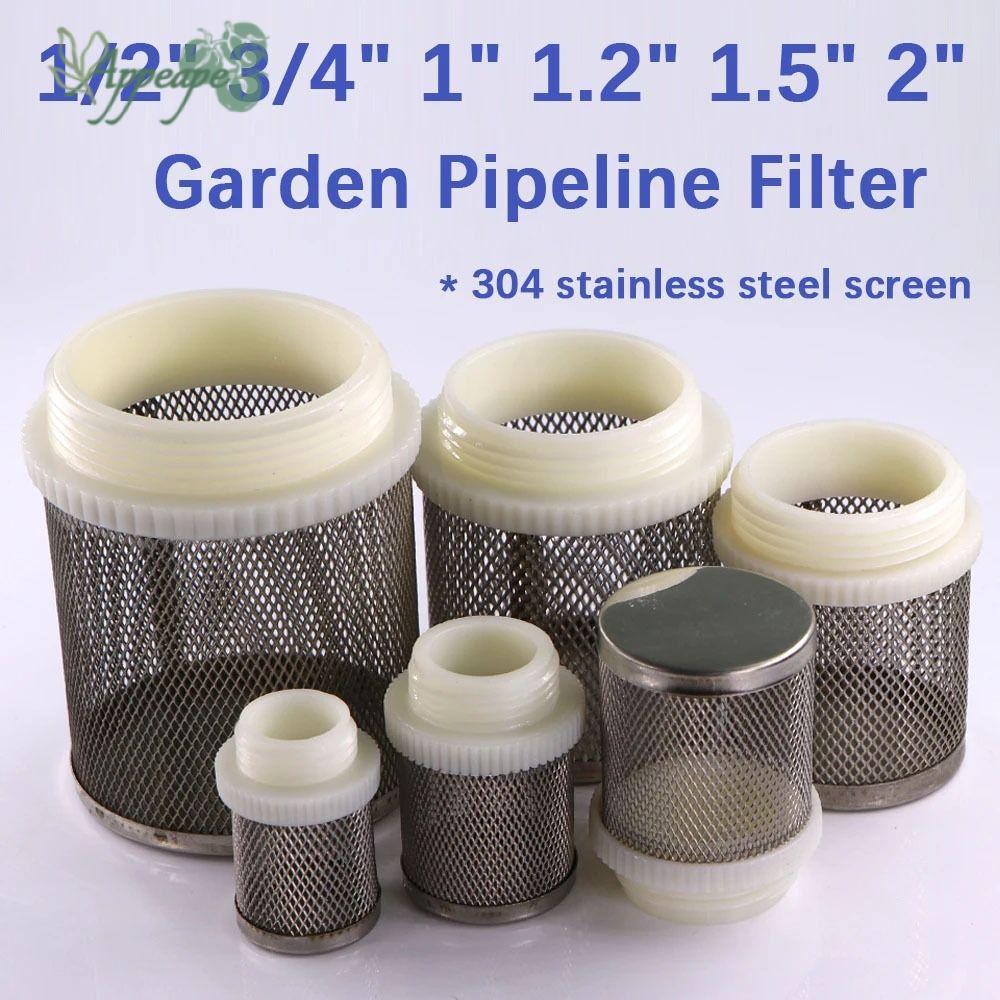 APPEAPE 1 ชิ้นท่อกรอง, 304 สแตนเลส Joint Percolator ตาข่ายกรองหน้าจอ, 1/2 "3/4" 1 "ปั๊มน้ํา Fitting น้ําทําความสะอาดกรองสําหรับ Micro ชลประทาน Aquarium Fish Tank