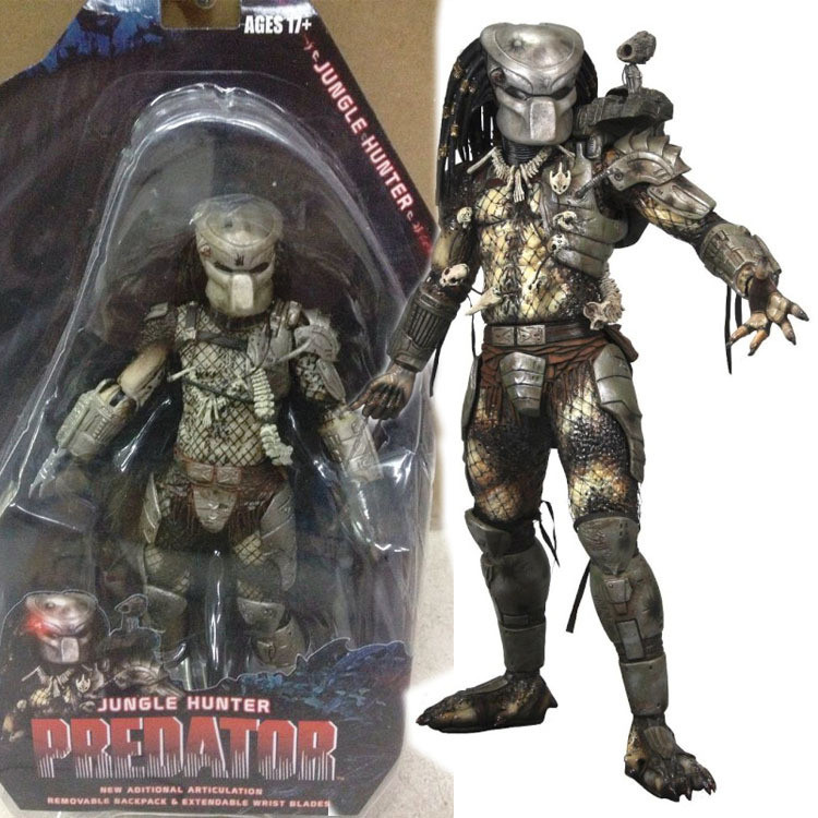 NECA23 ซม. Predator 25th Anniversary Predator P1 Yuanzu Battle Damage เปิดปาก Jagged รูป