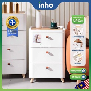 INHO L42cm (2-5 Layers) Bedroom Bedside Storage Cabinet Side Table Cabinet Modern Style
