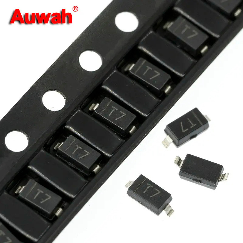 100 ชิ้น/ล็อต SMD Rectifier ไดโอด 1N4001W 1N4002W 1N4004W 1N4005W 1N4007W 1206 SOD-123 1A 50V 100V 4