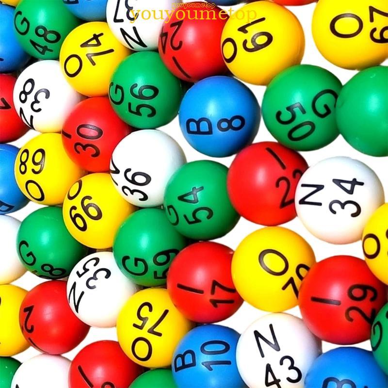 YOUYO 75 ชิ้น Lucky Lottery ของเล่นหมายเลข Picking Machine หวยขนาดเล็กเกมบิงโก Shake