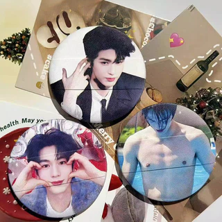 Zhang Linghe พัฟเครื่องสําอางพิมพ์ลาย Non-Latex Sponge Makeup Puff แบบพกพาใช้งานง่าย