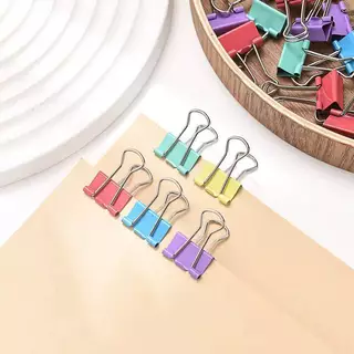 คลิปหนีบสี(ยกโหล) คลิปสี ที่หนีบกระดาษ คลิปหนีบ ตัวหนีบกระดาษ No.1209-1210-1216-1217-1218-1219