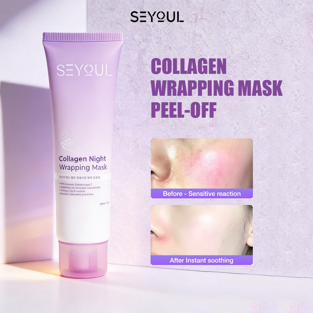 SEYOUL Night Collagen Wrapping Mask ลอกผิวกระจก | เมนเกนแกน kulit ต่อต้านริ้วรอย