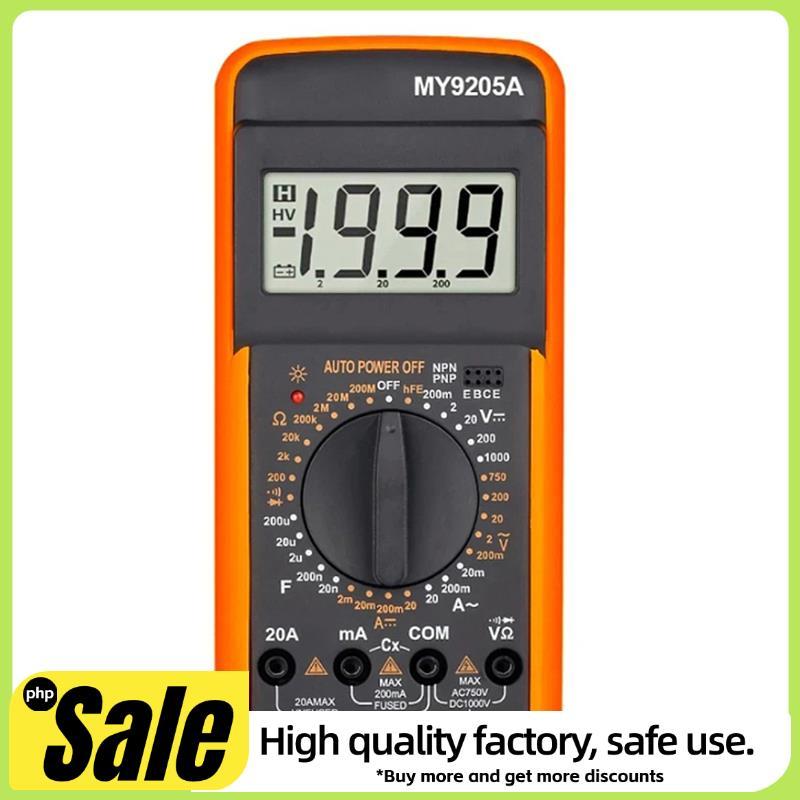 DT9205A มัลติมิเตอร์แบบดิจิตอลหลายเมตร DC แอมมิเตอร์