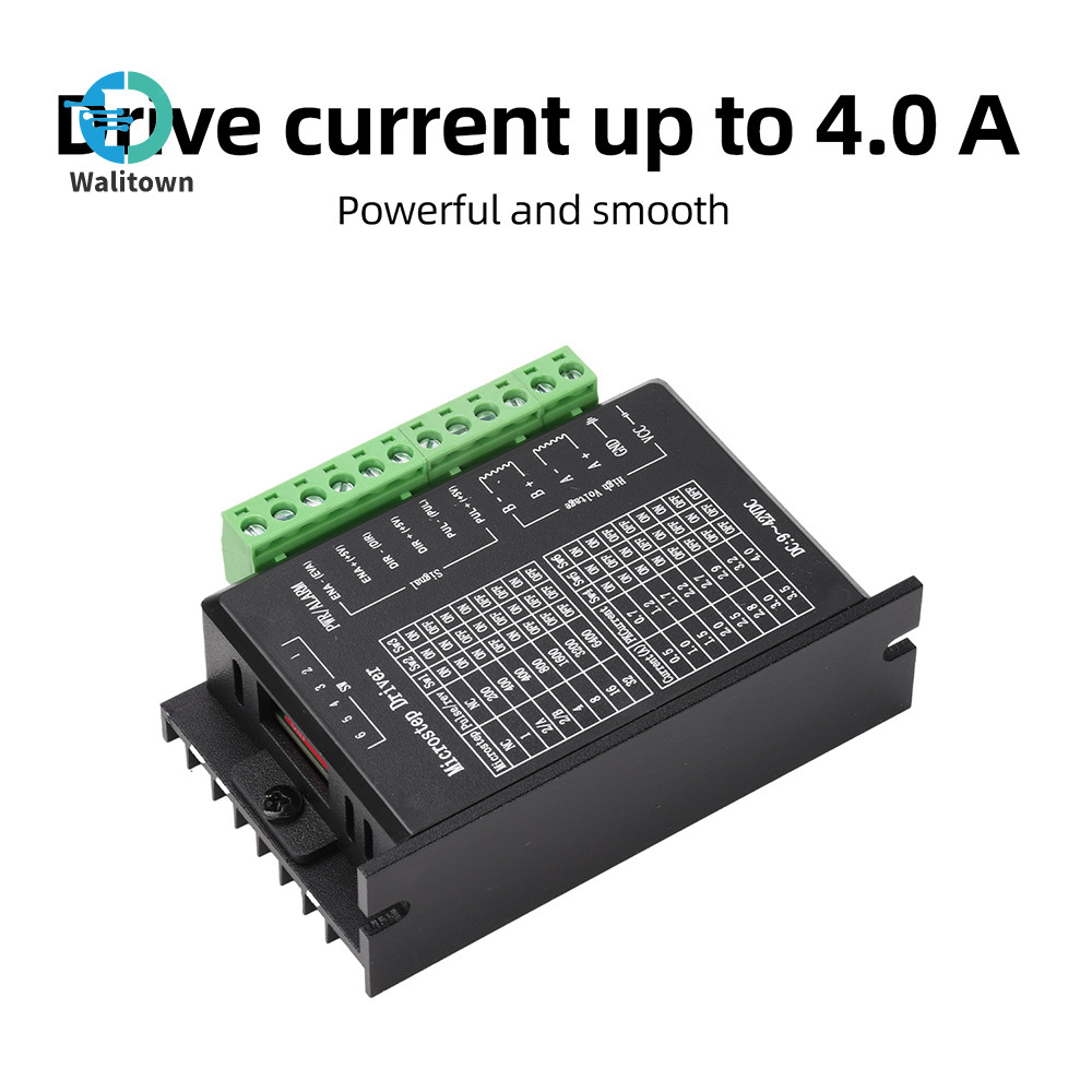 TB6600 DC9–42V 4.0A Stepper Motor Driver 32-Step 42/57 Single-Axis Stepper Motor Driver