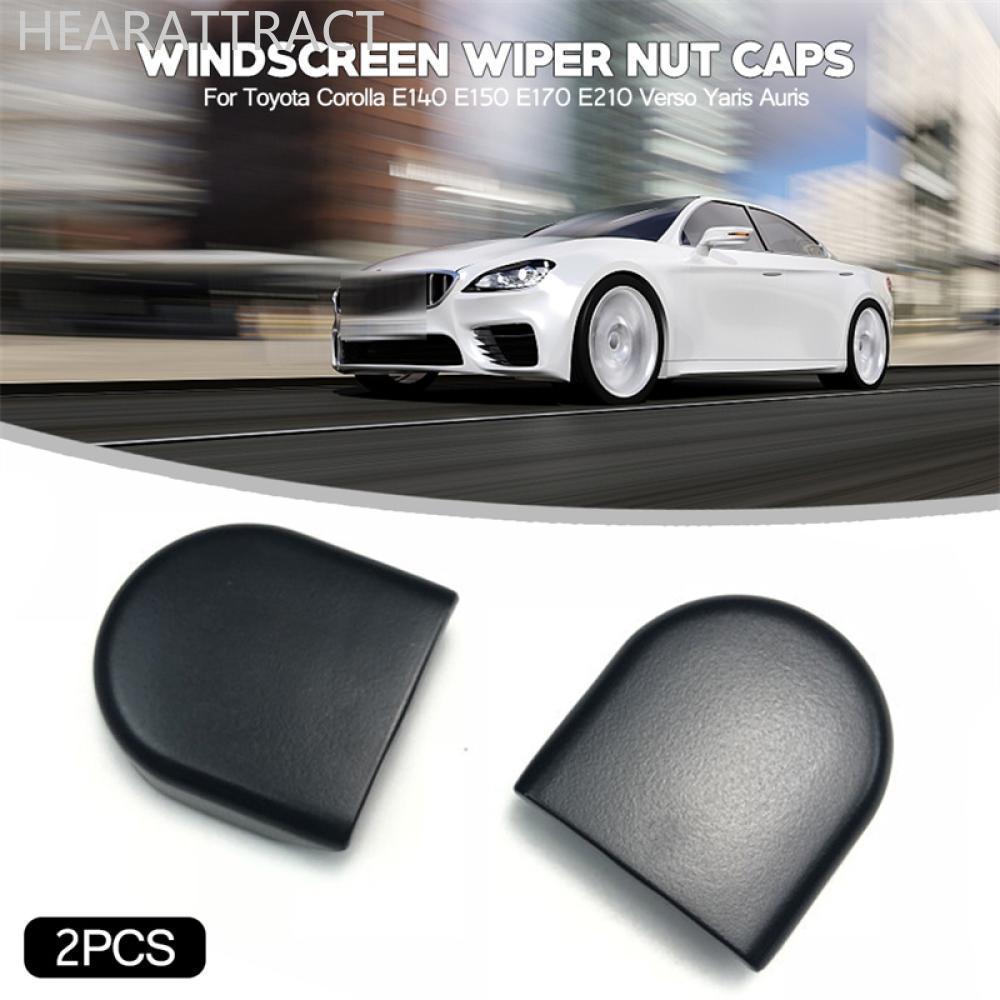 HEARATTRACT 2 ชิ้นรถด้านหน้ากระจก Wiper Arm Nut Caps Bolt สําหรับ Toyota Corolla E140 E150 E170 E210