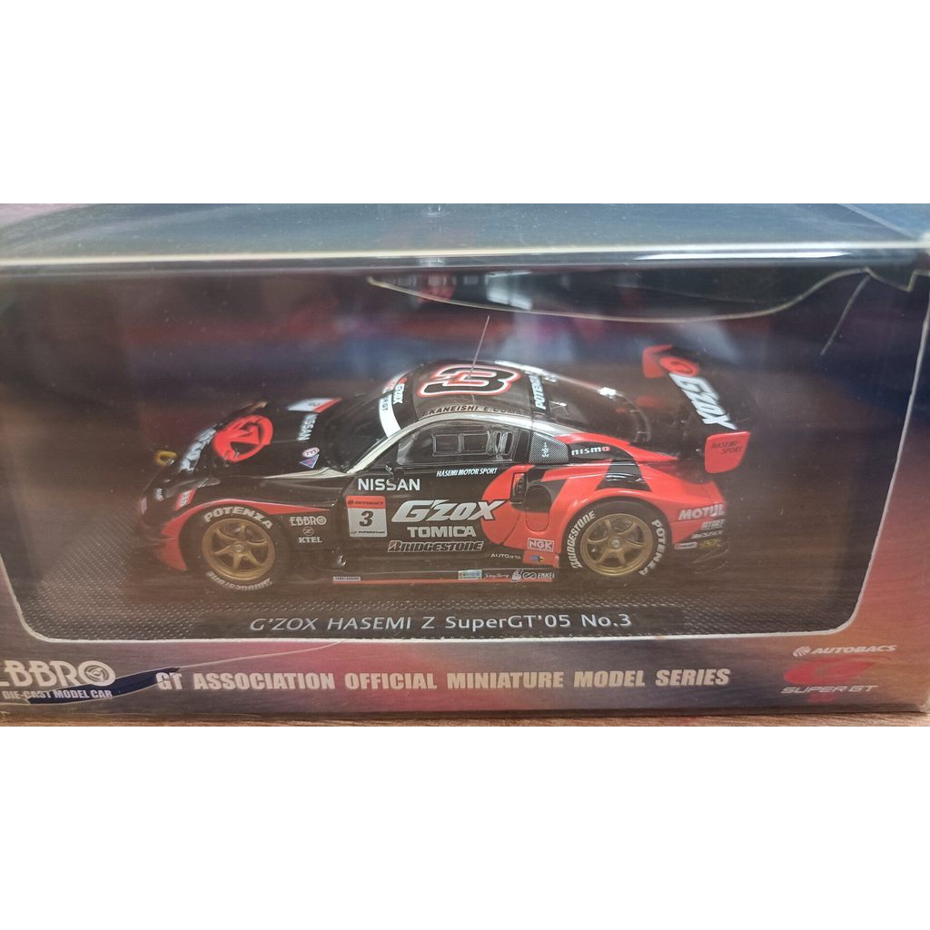 [Orphan] Out of Print 1/43 EBBRO SUPER GT 2005 GZOX · HASEMIZ NO.3 Japanese Japanese-Made SGT Lady ไ