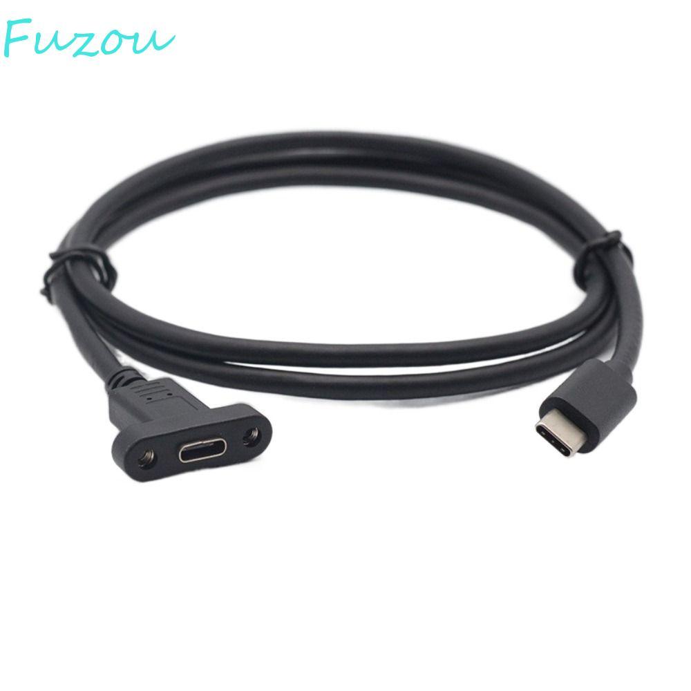 FUZOU ประเภท C Extension Cable Spacing 17 มม.พร้อมหูสกรูขยายสายประเภท C USB3.1 USB-C Extension Line
