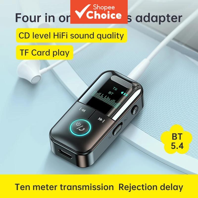 ใหม่ 4-in-1 บลูทูธ 5.4 อะแดปเตอร์เครื่องส่งสัญญาณ GT69 เสียงไร้สายสําหรับรถบ้านสเตอริโอ Pro