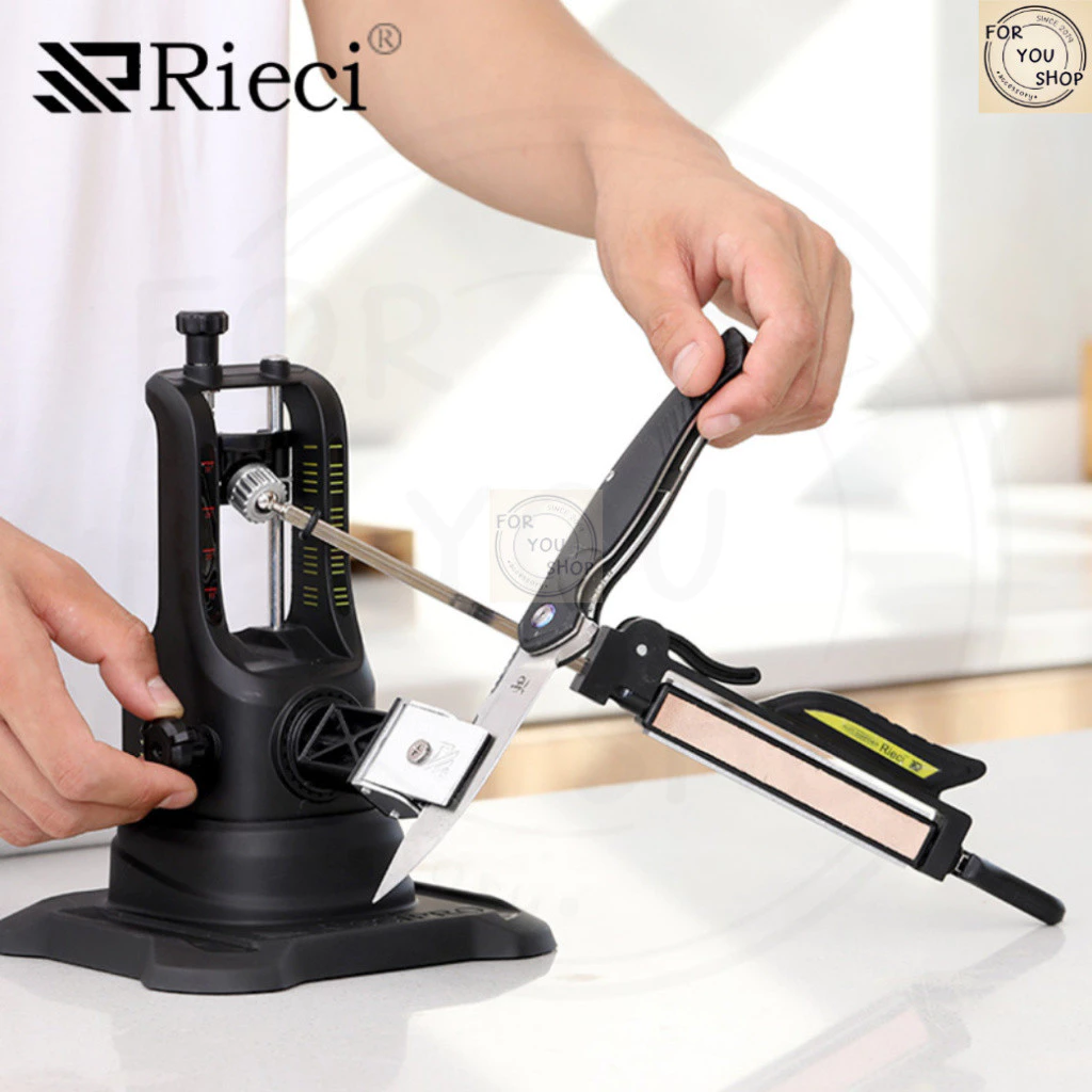 Rieci เครื่องลับมีดปรับองศา Precision Knife Sharpener หินลับมีดระบบปรับมุม ลับมีดคม สำหรับเชฟงานครัว RC-001A