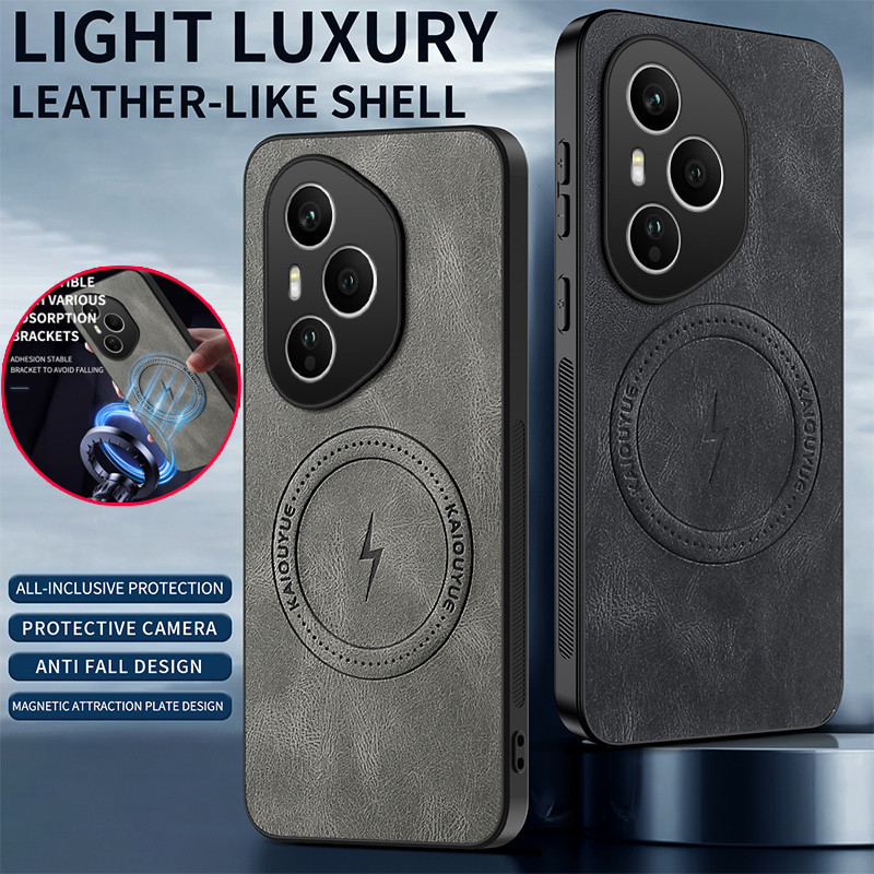 รองรับแม่เหล็กปลอกชาร์จไร้สายสําหรับ Honor 400 Pro Honor400 Pro Honor400Pro 400Pro 5G Retro หนังเคสโ
