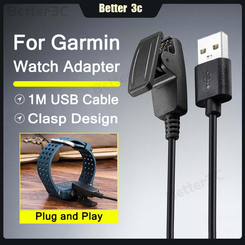 สําหรับ Garmin Series Small Clip Design Watch Charger Adapter 1M USB Smartwatch สายชาร์จ